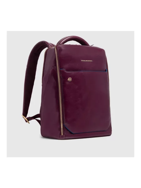 Torba na laptopa Piquadro skórzana czerwona
