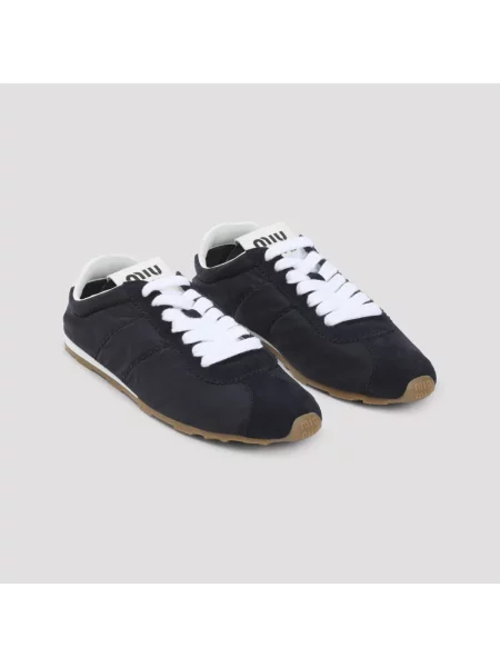 Sneakersy Miu Miu zamszowe niebieskie