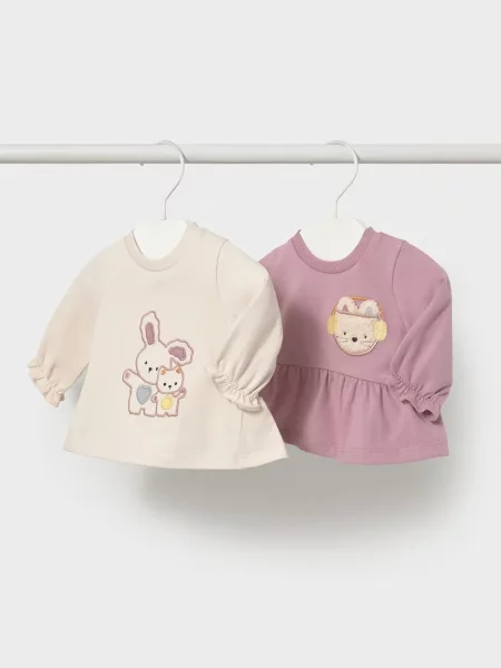 Mayoral Newborn лонгслів для немовлят з бавовною 2 шт.