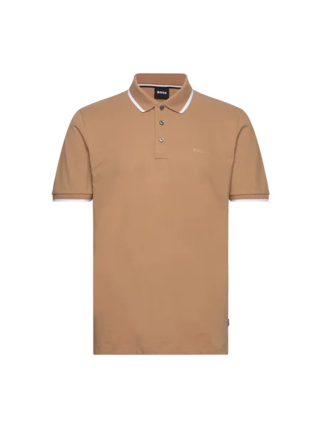 Koszulka polo Boss beżowa