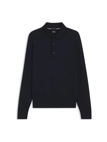 Sweter Boss wełniany niebieski
