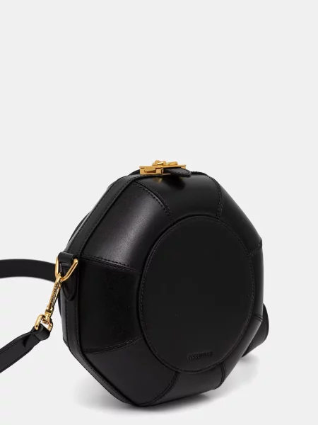 Coccinelle crossbody torbica usnjena črna