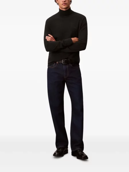 Cămașă Calvin Klein cu broderie negru