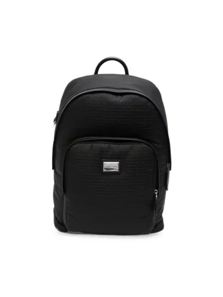 Torba Emporio Armani skórzana z logo czarna