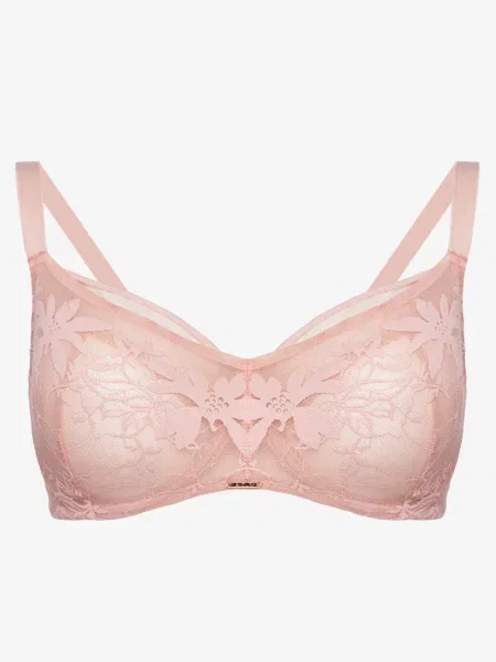 Мягкий бюстгальтер без косточек рожевий