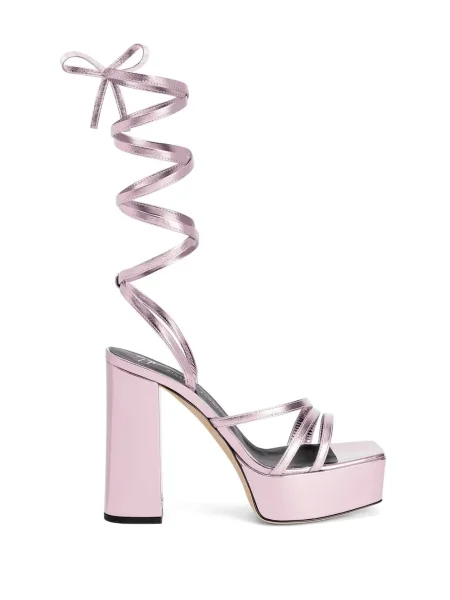 Sandale Giuseppe Zanotti cu platformă roz