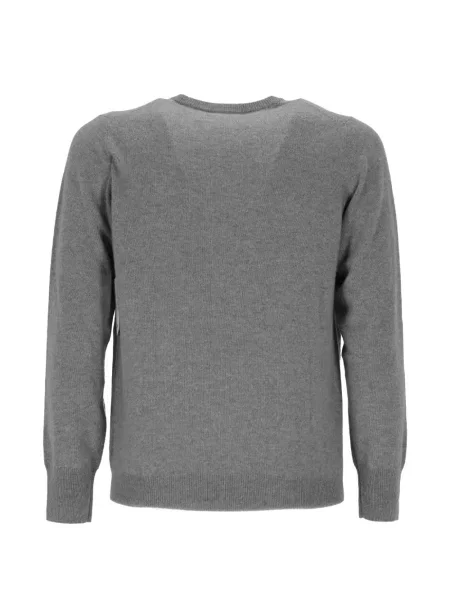 Pulover Soft Goat cu decolteu rotund gri