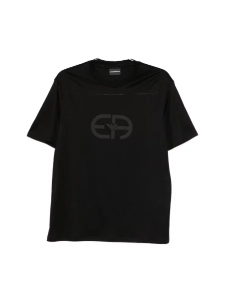 Koszulka Emporio Armani z nadrukiem czarna