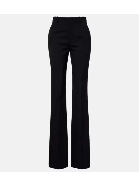 Pantaloni Saint Laurent de lână negru