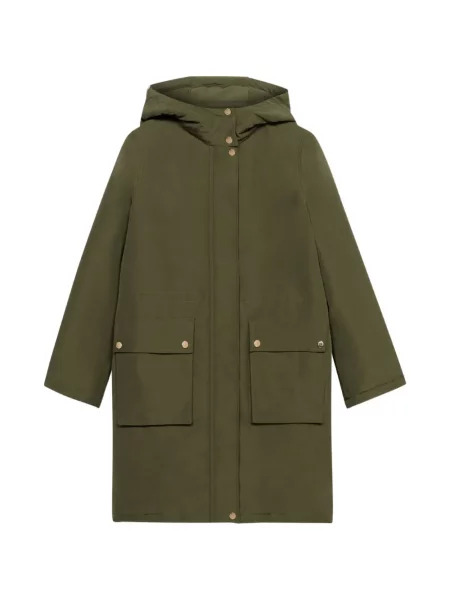 Geacă parka Brooks Brothers cu glugă verde