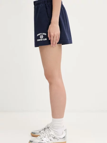 Sporty & Rich Varsity Crest Disco pantaloni scurți de trening din pentru femei