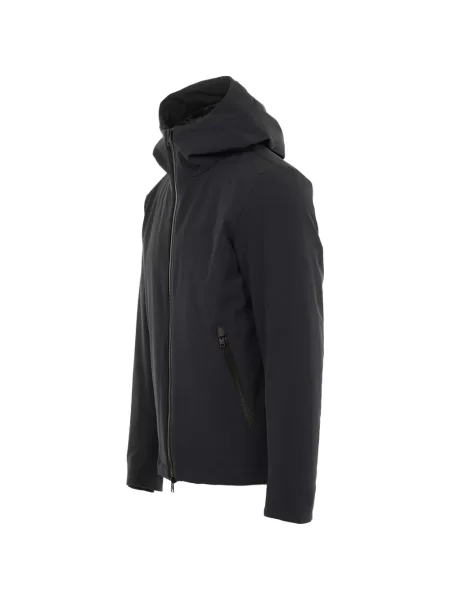 Geacă Woolrich cu glugă albastru
