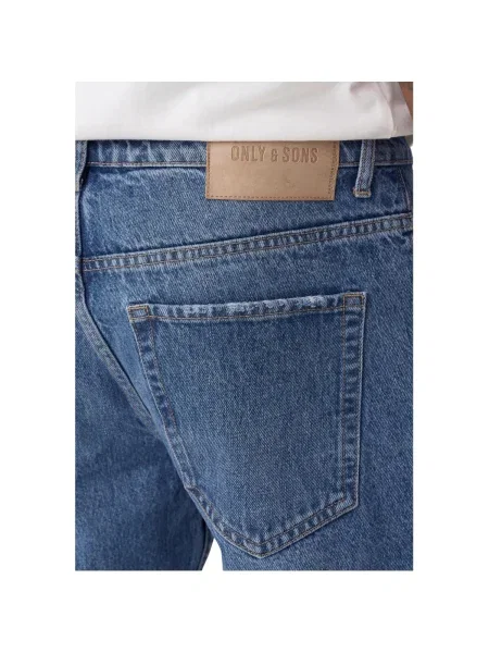 Blugi drepți Only & Sons albastru