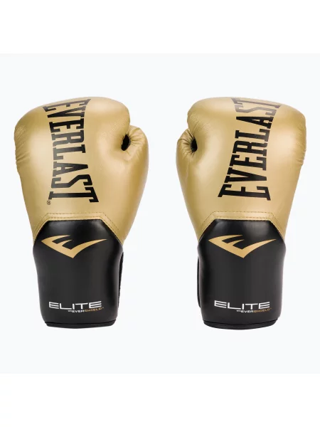 Rękawice bokserskie Everlast Pro Style Elite 2 gold złote