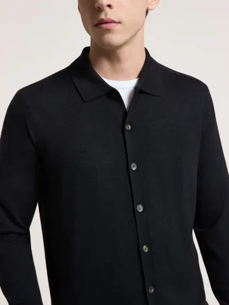 Gulerat tricou polo Peserico albastru