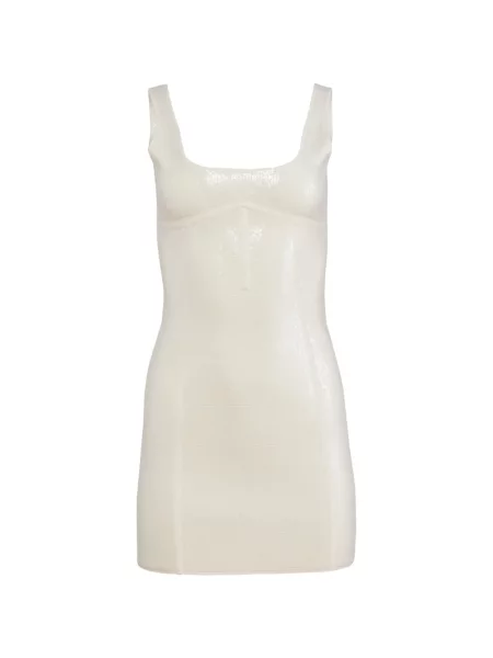 Rochie mini Fleur Du Mal cu paiete tricotate de costum