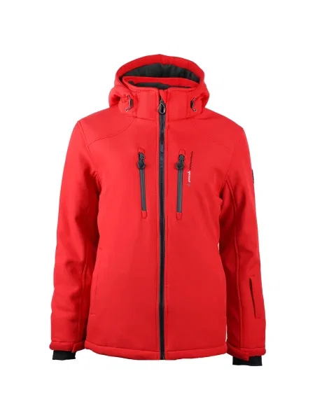 Geacă Peak Mountain softshell roșu
