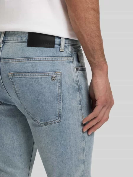 Jeansy o kroju slim fit z Mieszanka bawełny Model DELAWARE BO' Boss Orange