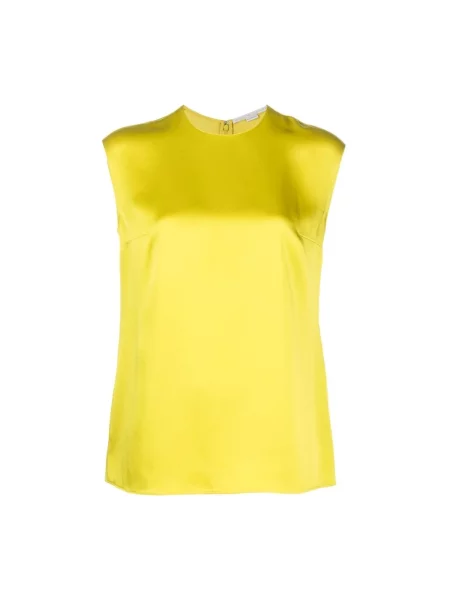 Satynowy top Stella Mccartney żółty