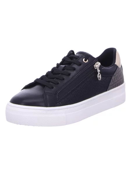 Sneakersy Tamaris sznurowane niebieskie