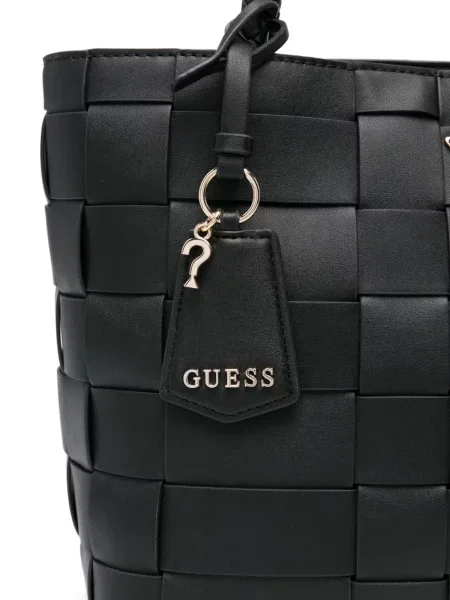 Geantă shopper Guess din piele negru