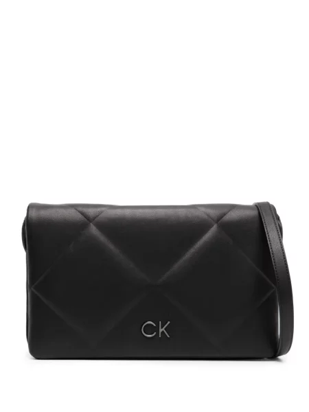 Crossbody kabelka Calvin Klein s autogramem černá