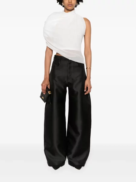 Šifono palaidinė Jacquemus balta