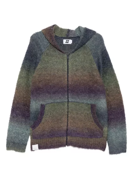 Суичър с качулка Izzue с градиентным принтом виолетово