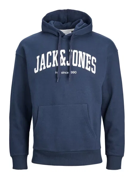 JACK & JONES Majica JJEJosh mornarska bela