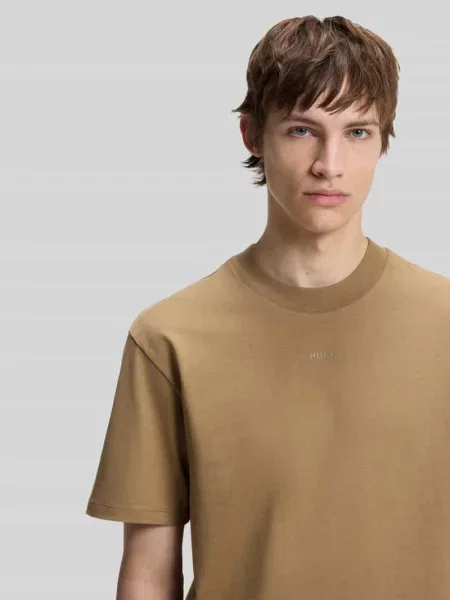 T-shirt o kroju regular fit z czystej bawełny model DAPOLINO' Hugo