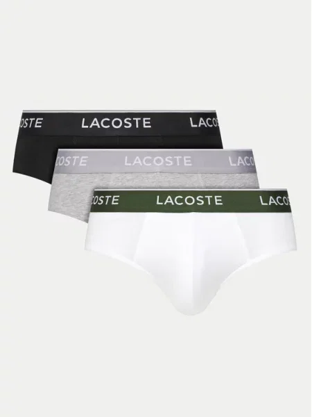 Lacoste Komplet spodnjih hlač slip﻿ Pisana bela