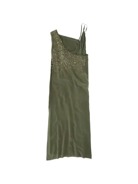 Rochie Fortela de mătase verde