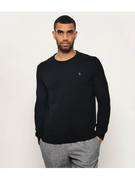 Polo Ralph Lauren pulover de lână negru
