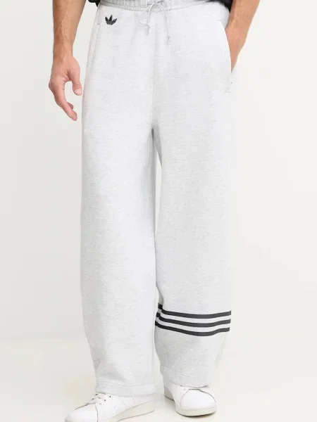 Tepláky adidas Originals Neuclassics s aplikací šedá