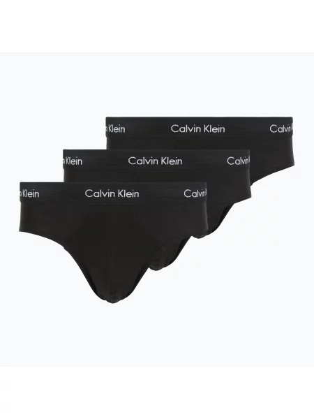 Chiloți pentru bărbați Calvin Klein Hip Brief 3 perechi black body negru
