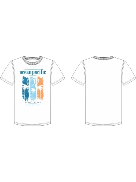 Tricou Ocean Pacific alb
