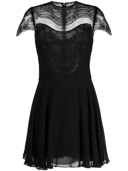 Rochie Costarellos de mătase negru