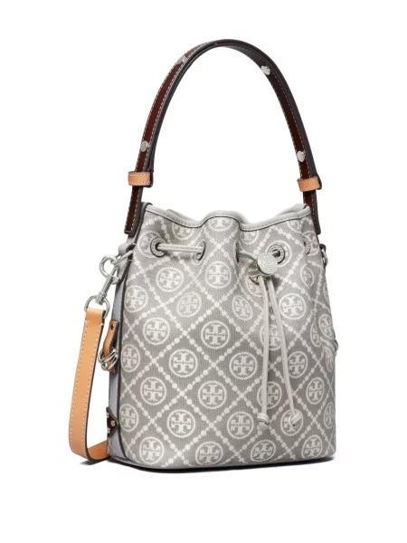 Geantă bucket Tory Burch gri