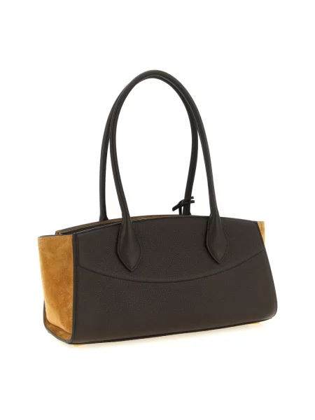 Torebka Ferragamo skórzana brązowa