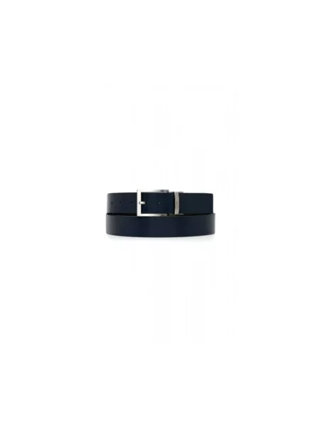 Pasek Emporio Armani skórzany czarny