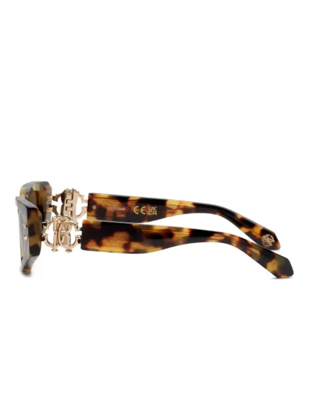 Ochelari de soare Roberto Cavalli cu imprimeu geometric maro