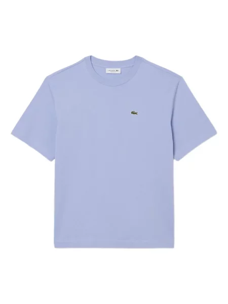 Tricou Lacoste cu broderie albastru