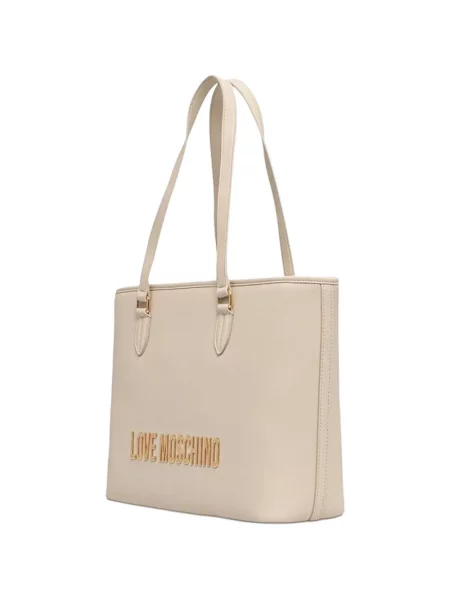 Geantă shopper Love Moschino cu autograf