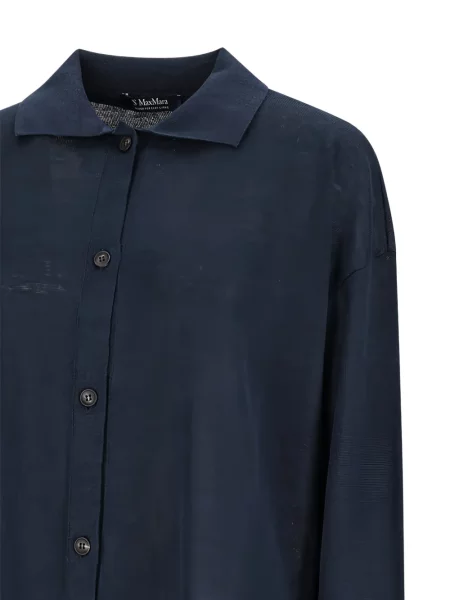 Gulerat cardigan 's Max Mara albastru