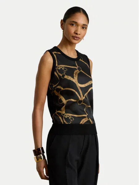 LAUREN RALPH LAUREN Blúz fekete
