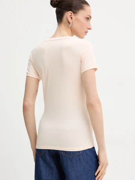 Guess T-Shirt Pomarańczowy beżowa
