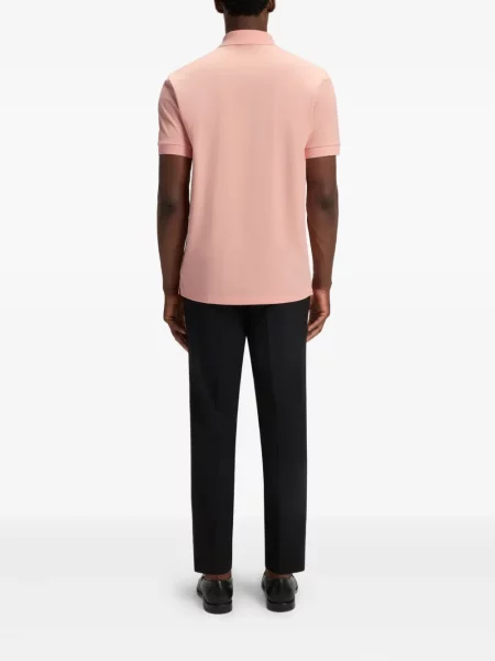 Polo Boss cu broderie roz