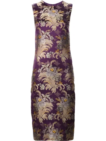 Rochie Ralph Lauren Collection cu model floral cu imagine de costum roz