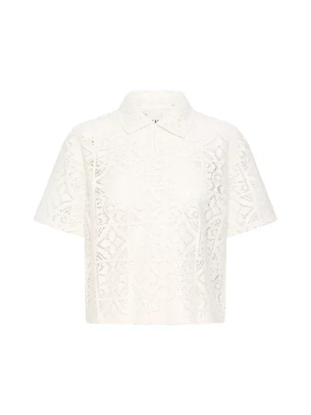 ICHI Bluză IHNAIMA murdar alb