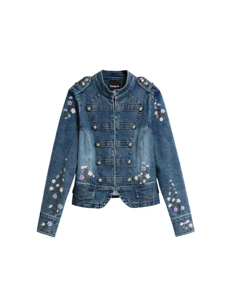 Desigual Geacă de primăvară-toamnă deschis / oliv / mov lavandă / roz albastru